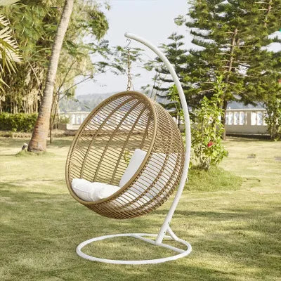 CZ Rattan Round Bed Outdoor Balcony Homestay Birdcage Nest Bed Courtyard Sunshade Sofa