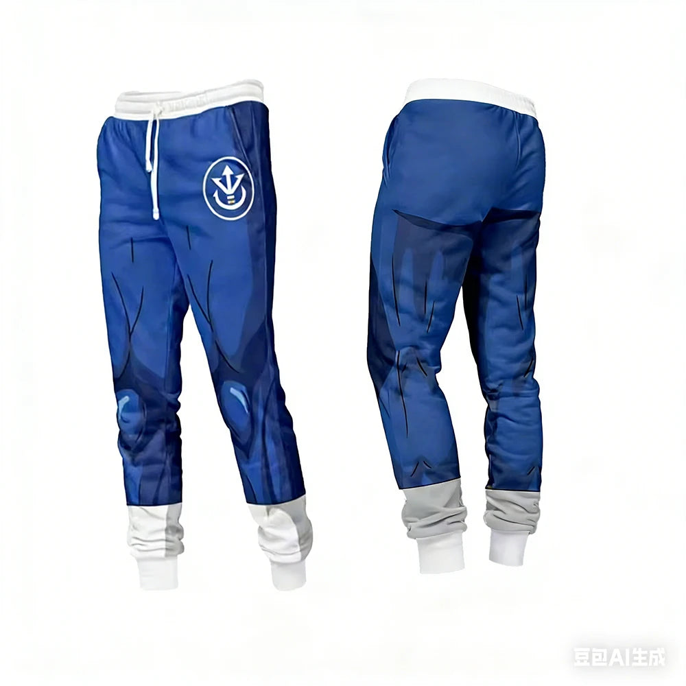 Adult Hoodie Men Sport Sweatshirts Cosplay Set Boys Men Top Casual Pants Autumn Winter Y2K Vegeta Armor Dragon Ball Z Hoodies 