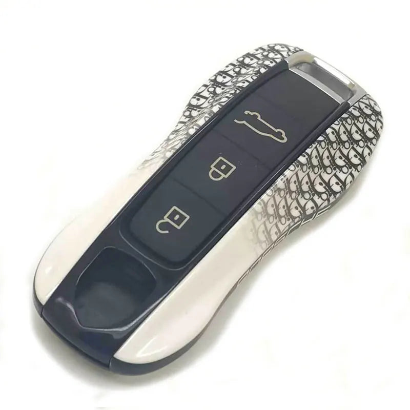 ABS Car Remote Key Case Cover Fob Shell for Porsche Cayenne Macan Panamera 911 718 Boxster Taycan