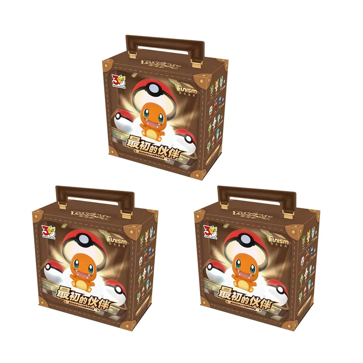 Genuine Funism X Pokémon Palmsize Wonders First Partner 30th Anniversary Blind Box Series Bulbasaur Squirtle Charmander Toy Gift