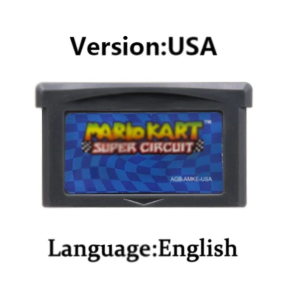 Mario GBA Games cards EUR USA Version GBA Game Cartridge 32 Bit Video Game Console Card Series Super Wario Land4