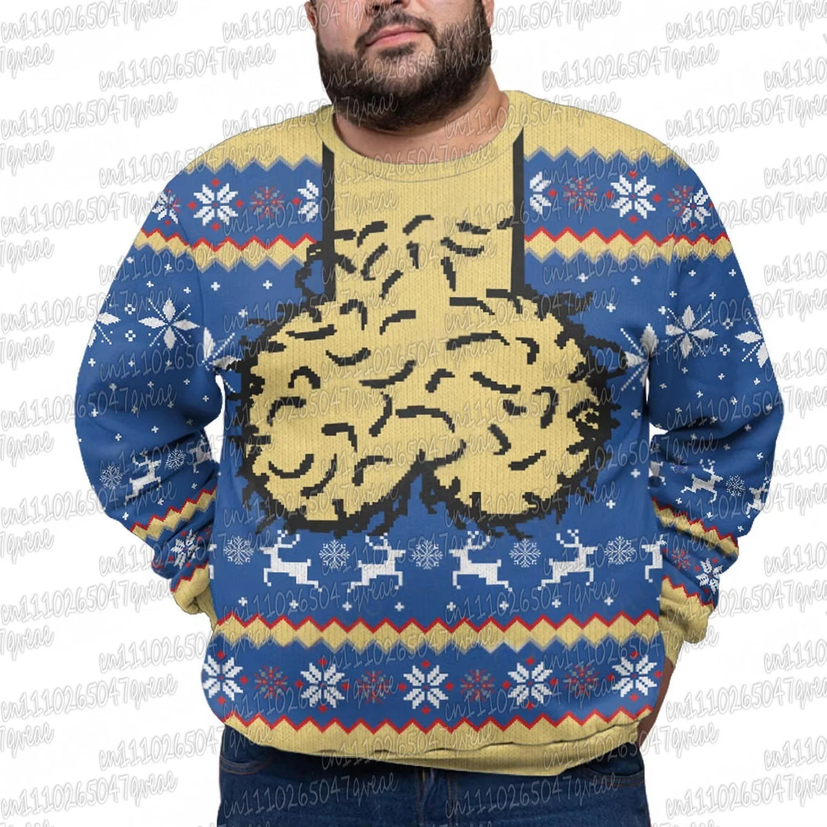 2026 Ugly Christmas New Hot Selling Sweater Men's and Women's Chicken Long Sleeve T-shirt Round Neck Sportswear Casual Hoodie