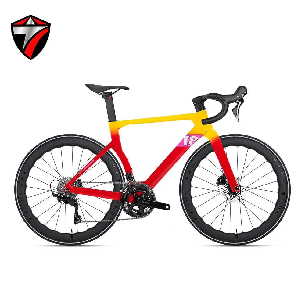 TWITTER T8PRO105R7120 24S Carbon Bike Road Hydraulic Disc Brake Caliper Road Bike Full Internal Cable Unisex Adult Bicycle