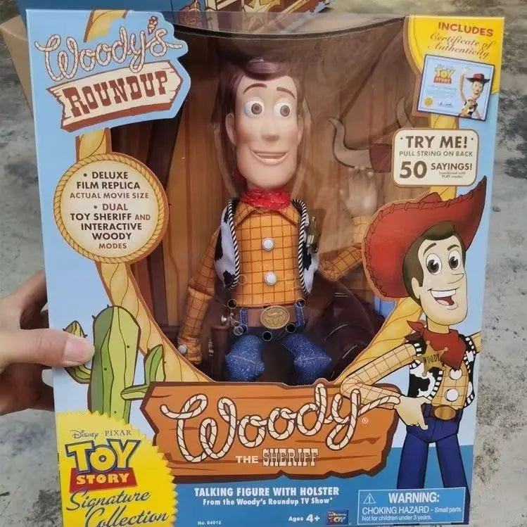Disney High-Quality Pixar Toy Story 3 Woody Anime Model Toys for Boys Gifts Original Box Character Model Toy Gift Collection