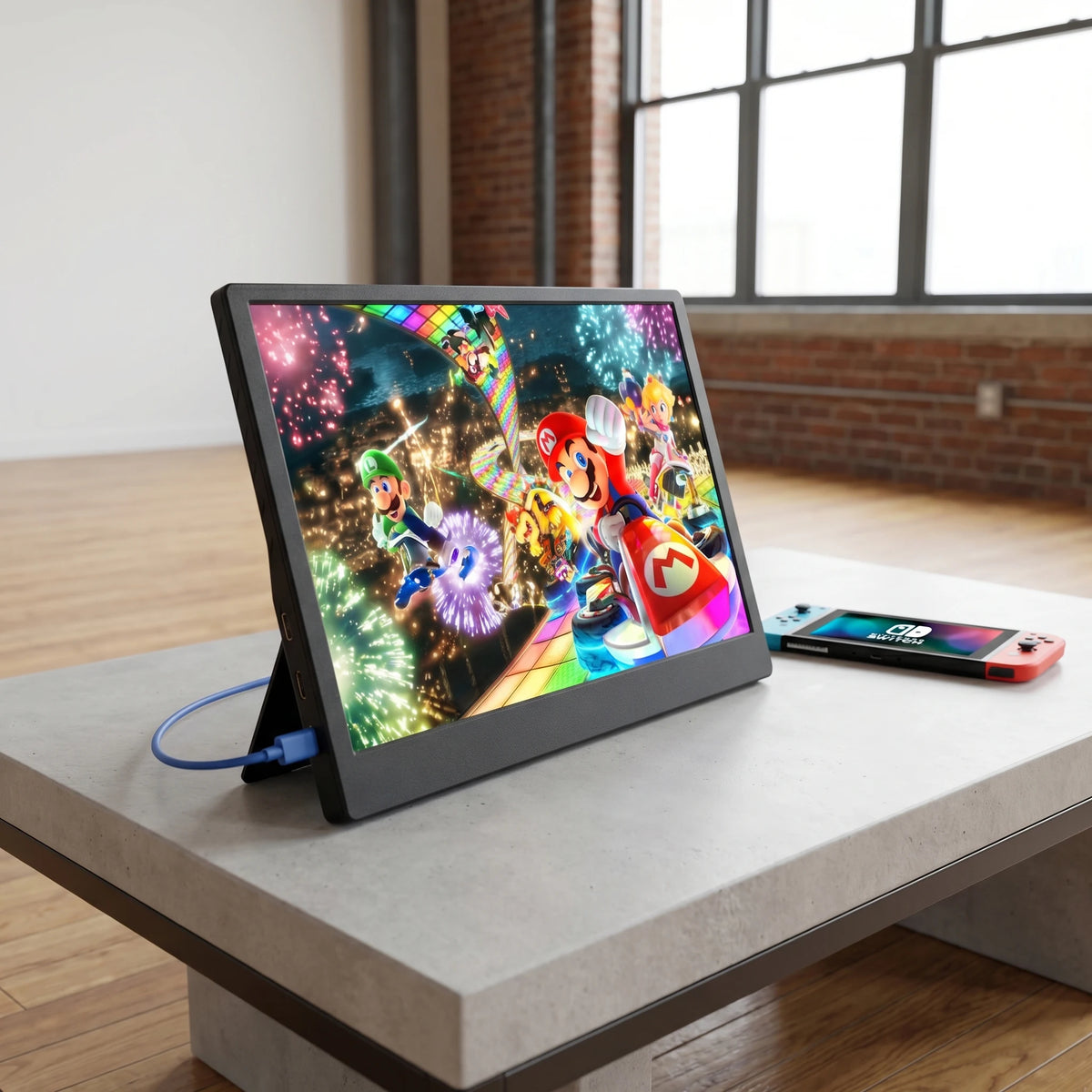 11.6 Inch Portable Monitor MiniHDMI HD+ Compatible Laptop Second Screen Gaming Extended Display For Switch/PS4/Xbox/Raspberry Pi