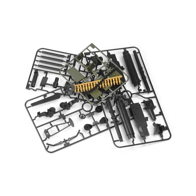 4D 1/6 MG08 Maxim Machine Gun Military Assembly Plastic Model Kit for Action Figure Puzzle Toy Weapon