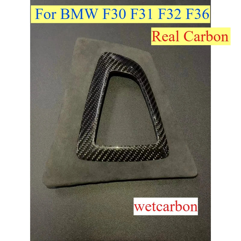 Real Carbon F30 F80 F31 Set Interior Door Pull Handle Outer Cover Trim For BMW 3 4 Series M3 M4 F32 F33 F34 F35 F36 Shift Base