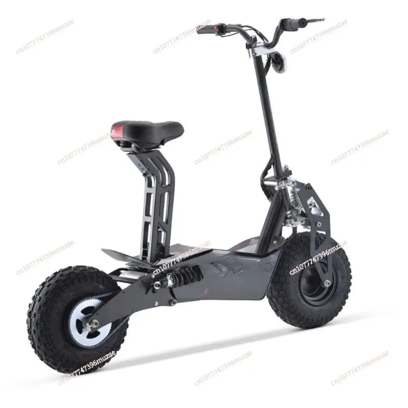 1600W 48V 12AH Dual Drive Electric Scooter, High Speed Off Road Adult Electric Moped Scooter