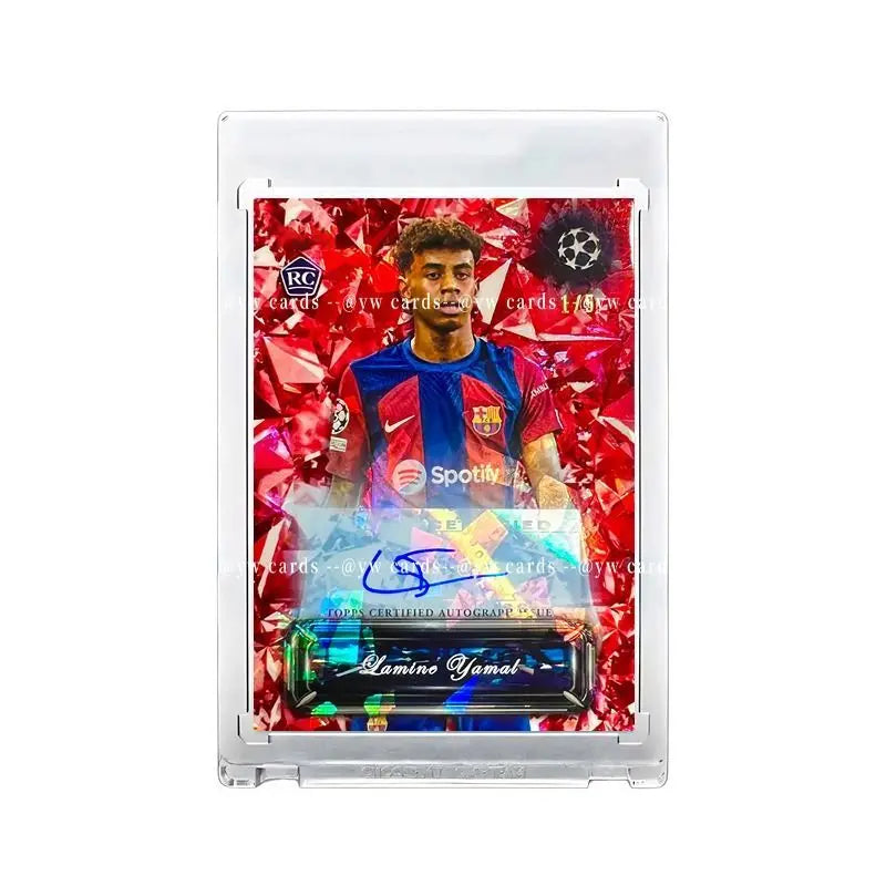 PANINI Rating Cards Cristiano Ronaldo Gold Block Autographed Soccer Cards Messi Mbappe Neymar Football Collectible Gift for Fans