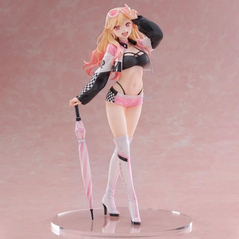 23cm My Dress-Up Darling Marin Kitagawa Race Queen Anime Figure Sono Bisque Doll wa Koi wo Suru Action Figure Model Doll Toys