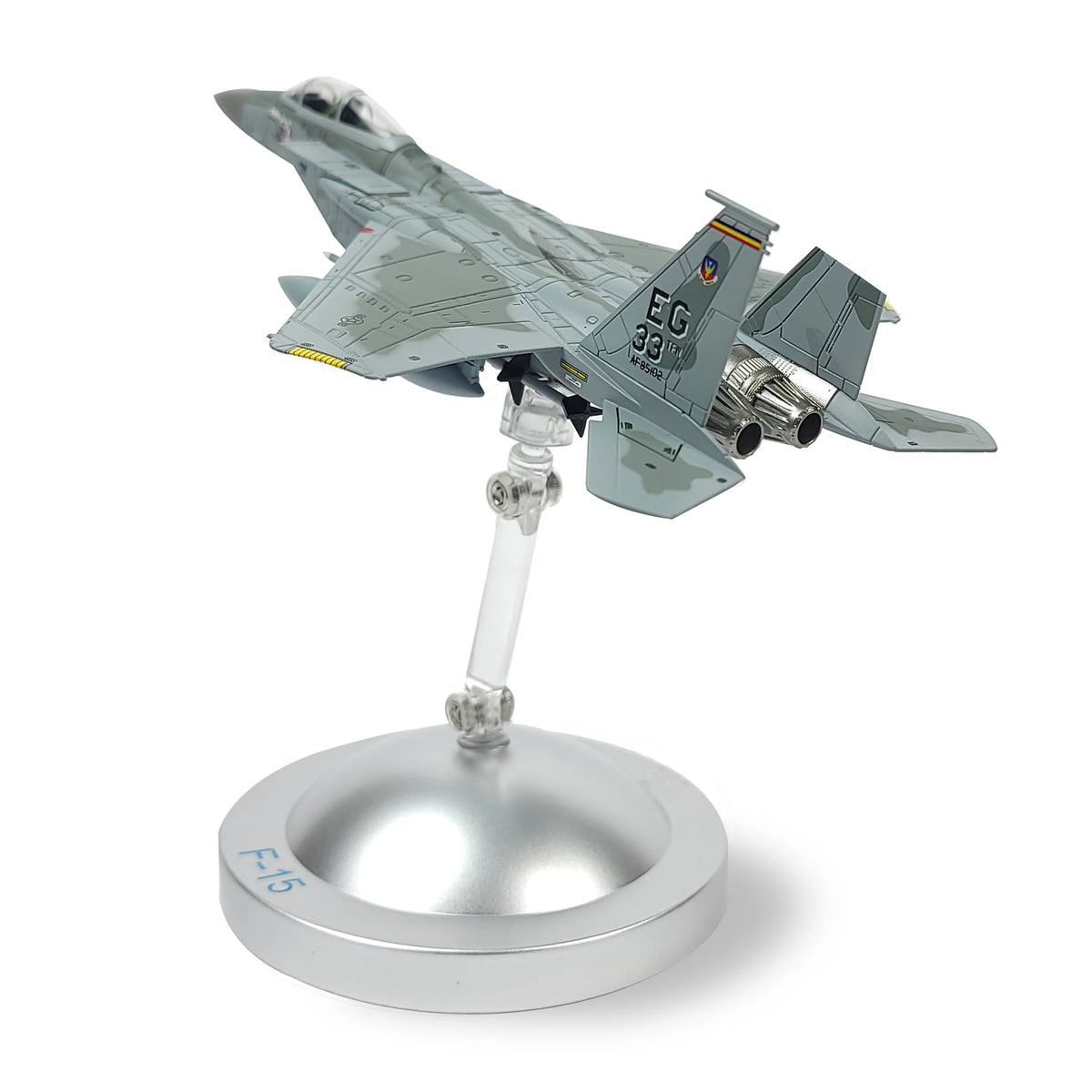NUOTIE 1/100 F-15C Eagle Metal Airplane Model Kits with Stand Gulf Spirit Diecast Alloy Fighter Model