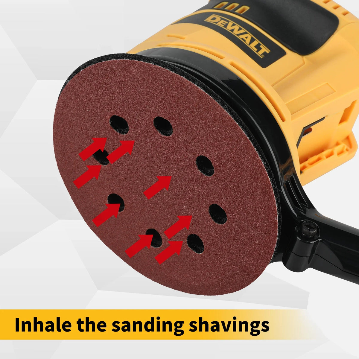 DEWATE DCW207 sander Lithium 18V Cordless Rechargeable Disc Random Orbital Sander Woodworking Sanding Putty Polishing 