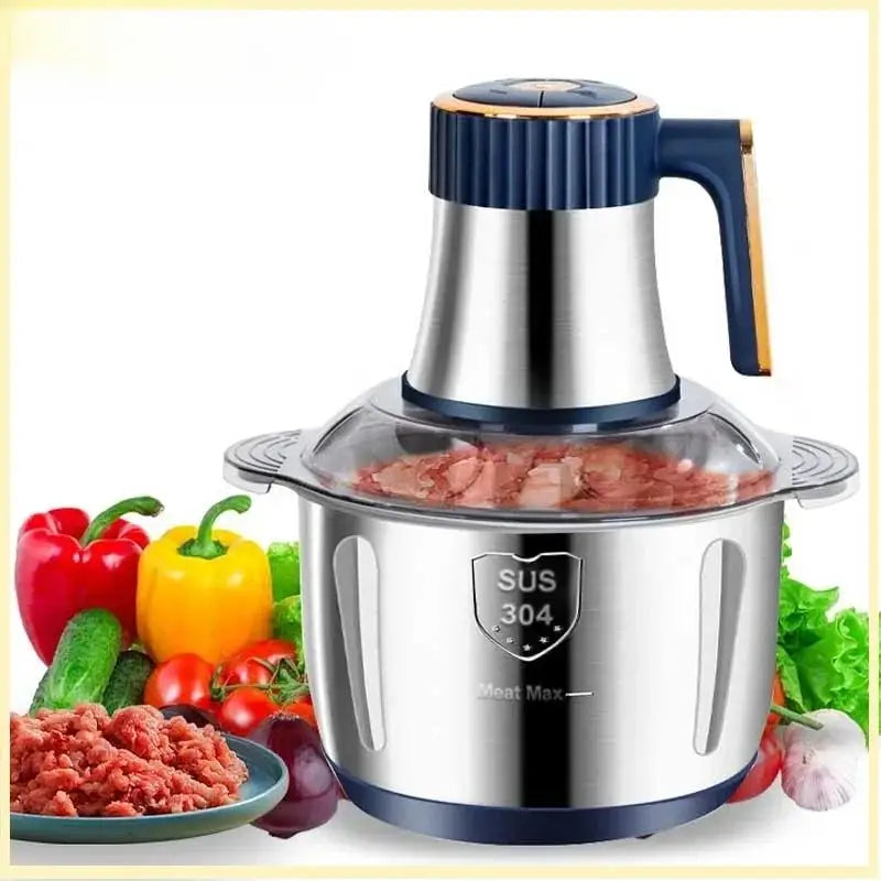 5L Electric Meat Grinders 304 Stainless Steel Food Crusher Multifunctional Vegetable Slicer Chopper Mincer Baby Food Processor