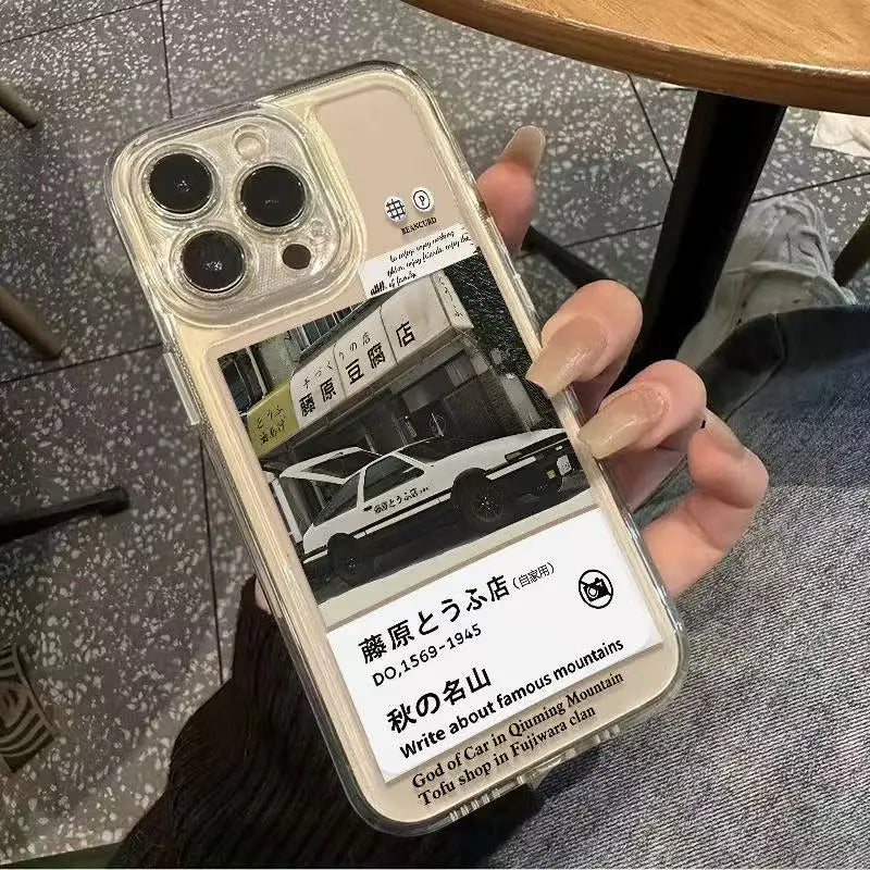 Japan Classic Comic Initial D JDM AE86 Phone Case for iPhone 17 16 15 14 13 12 11 Pro Max Mini X XS XR 7 8 Plus Dustproof Cover
