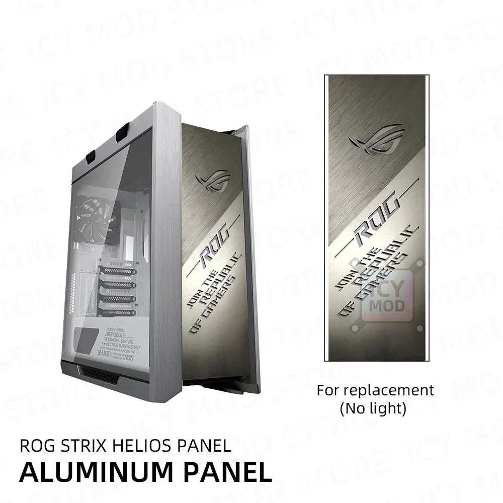 ASUS GX601 Front Panel Metal ROG Strix Helios Case Plate Replacement Lighting Shroud MOD Gaming PC Water Cooling Customized DIY