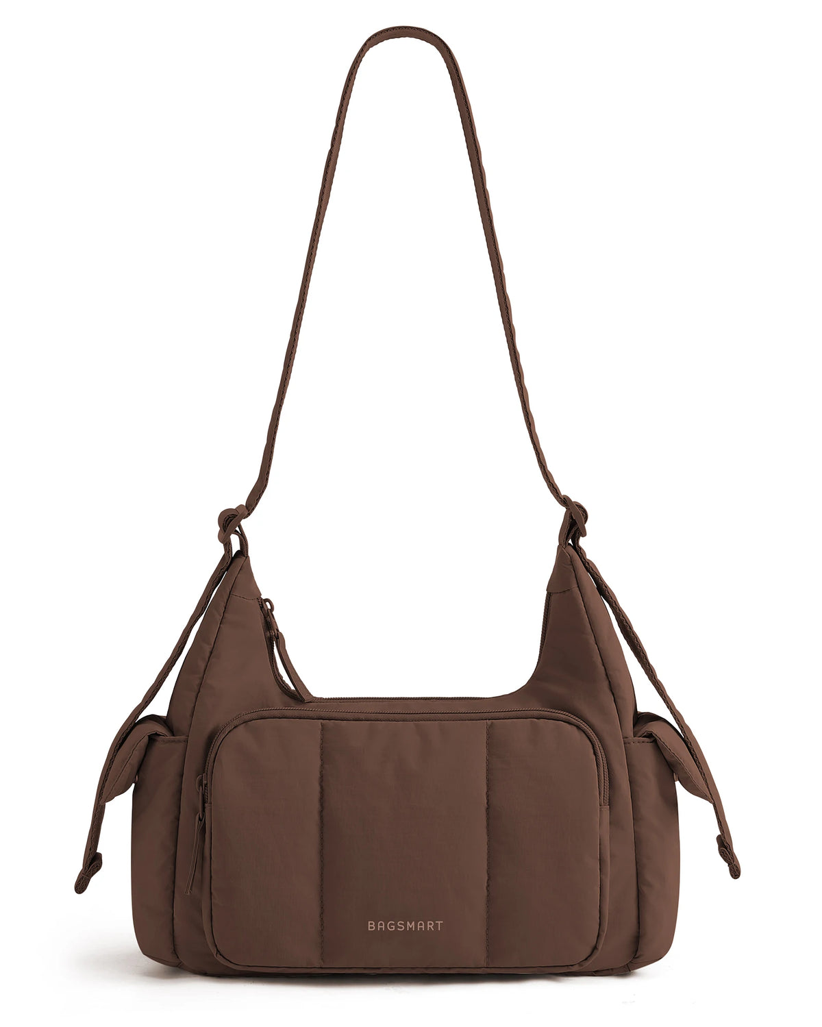 BAGSMART Nylon Material Shoulder Bag High Capacity Crossbody Messenger Bag Leisure Versatile School Shoulder Bag