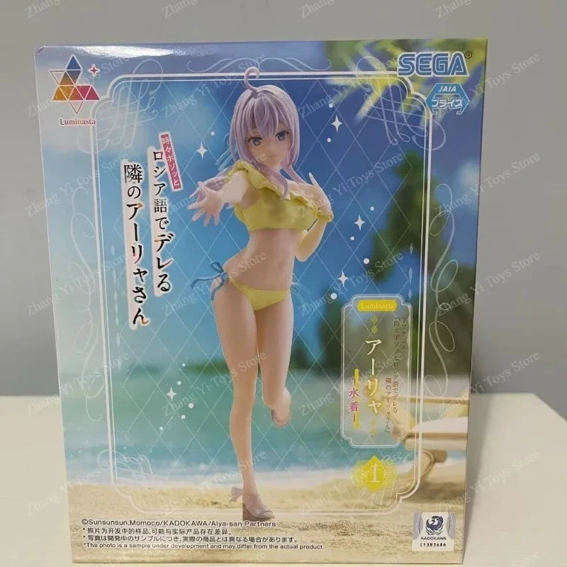 100% Original SEGA Luminasta Alya Sometimes Hides Her Feelings Alisa Swimsuit Anime Figure Desk Decor Collectible Gifts In Stock