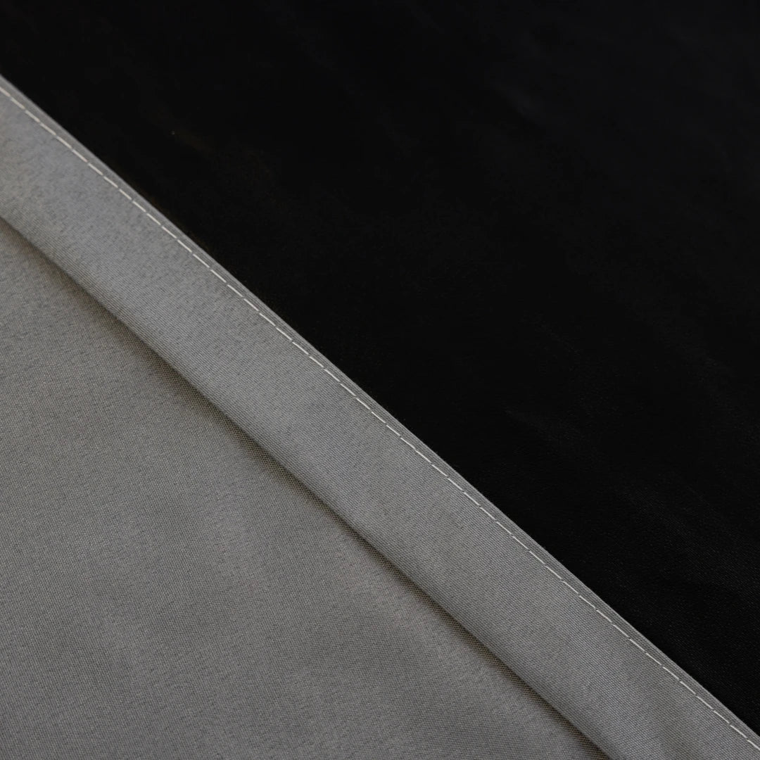 1pc 100% Full Blackout European Luxury Embroidered Curtains, Blackout for Living Room & Bedroom