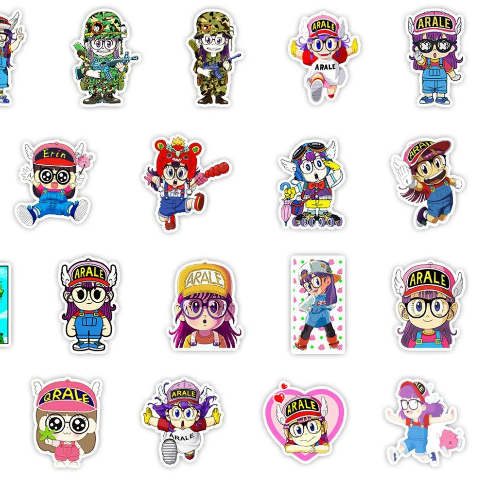 1 Pack Anime Sticker Arale Action Figures Dr Slump Robot Girl Model Decorative Supplies Gift Toy