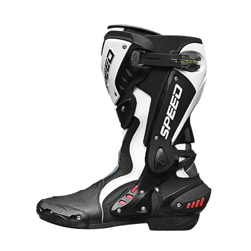 Men's Steel Toe Enduro Motorcycle Motocross Boots Leather safety Cross Ankle Gear Shift Shoes for Off-Road Racing Accessories