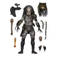 Elder Predator Figure With LED Predator VS Alien Edition Predator Alien Hunter Action Figure Model Collectible Gifts