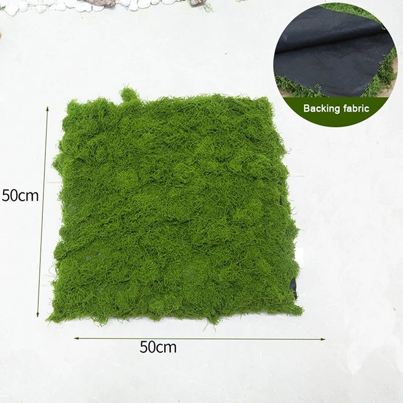 Simulation Artificial Moss False Grass Carpet, Bionic Lawn Paving Accessory, DIY Micro Landscape Decor for Bonsai Indoor Outdoor