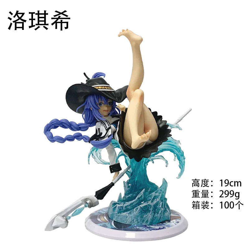 19cm Anime Figure Roxy Migurdia Mushoku Tensei Jobless Reincarnation Mage Pvc Model Desktop Ornament Statue Fans Collection Toys