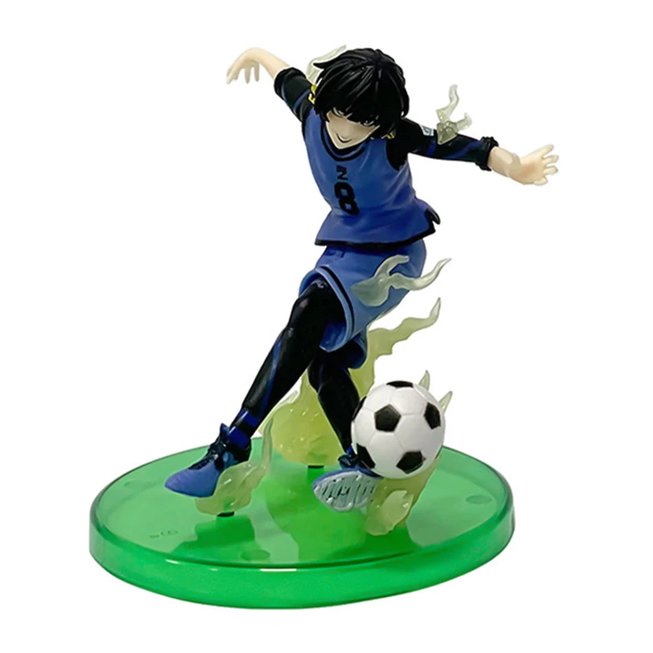 Anime BLUE LOCK Jie Shiyi Nagi Makoto Shirou Voetbal Yoichi Bachira Meguru Figures Actiefiguur Model Speelgoed voor Kinderen Gif