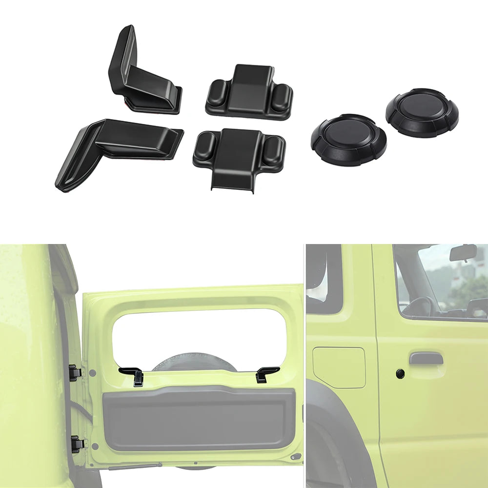 Magnet Keyhole Cover Tailgate Screw Cap Heating Wire Protection for Suzuki Jimny JB74 JB64 2019-2025 Car Parts Accessories ABS
