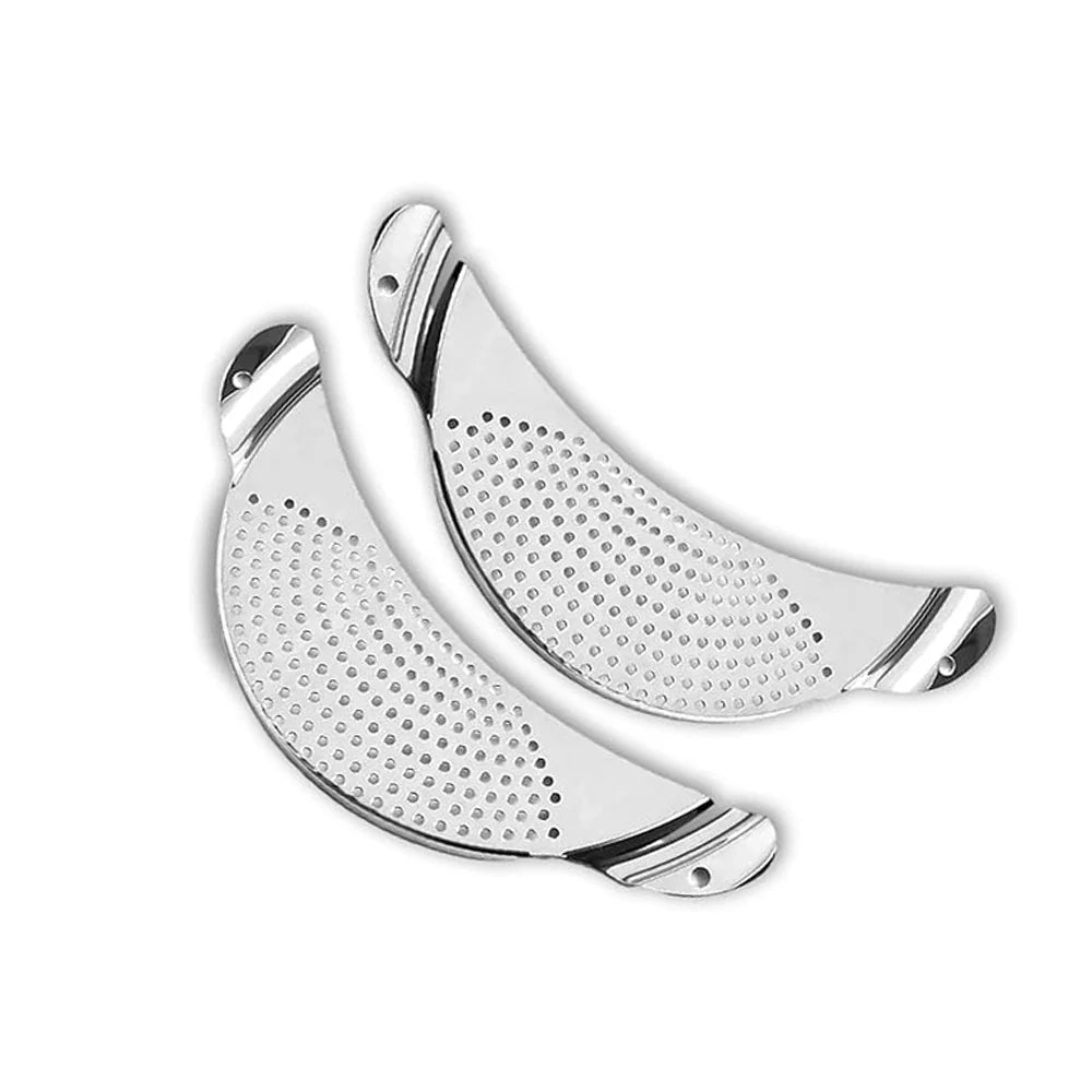 1/2Pcs Pot Strainer Set Stainless Steel Universal Fit Dishwasher Safe Colander for Fruit Veggie Pasta Home Kitchen Cooking
