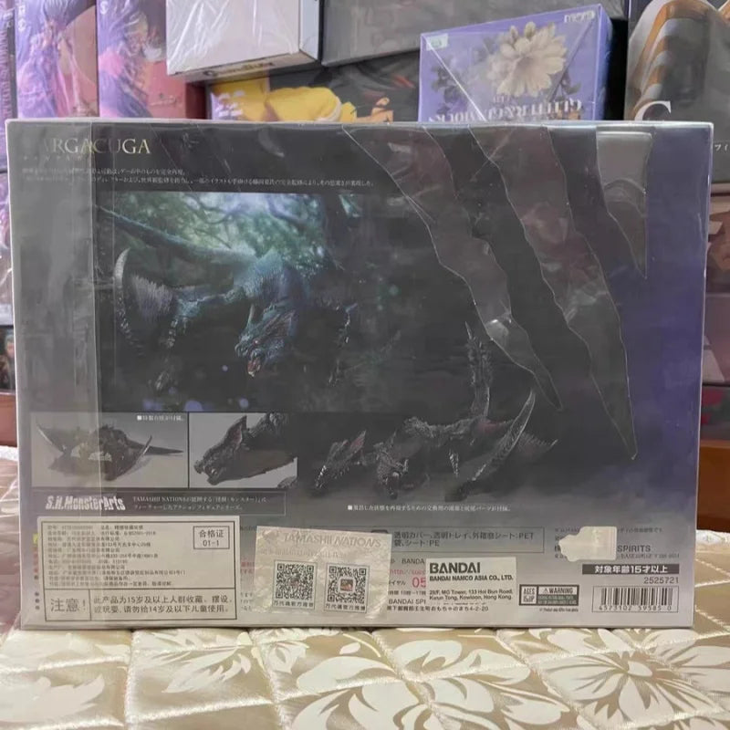 Bandai Original In Stock SHMonsterArts Monster Hunter Nargacuga First Time Bonus Figure Garage Model Doll Brand New Boxed Gift