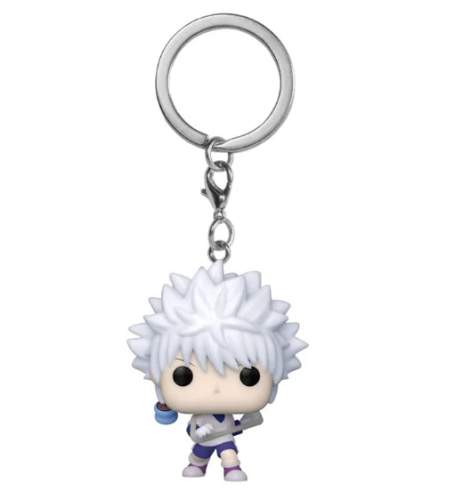 New FUNKO POP Pocket Keychain Hunter Killua Zoldyck PVC Action Figure Collection Model Bag Pendant Toys for Gifts