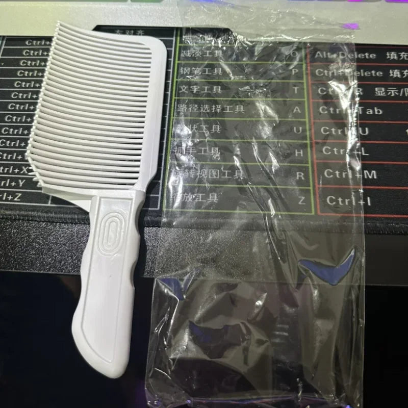 Fading Comb Professional Barber Clipper Blending Flat Top Hair Cutting Comb For Men Heat Resistant Fade Brush Salon Styling Tool