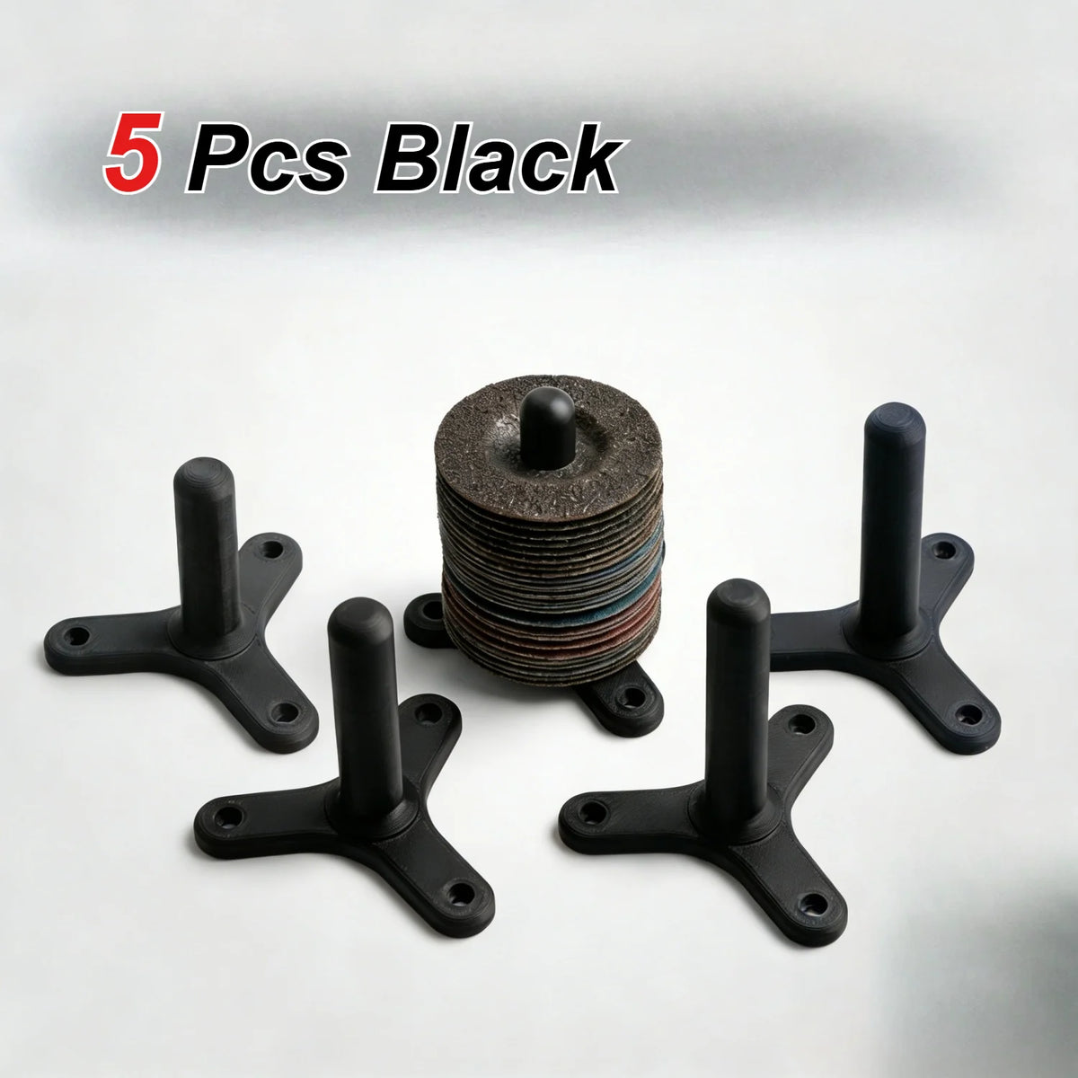 5-Piece Wall Mounted Bracket Suitable for 125mm Angle Grinder | Compact Tool Storage Grinder Bracket for Garage Workshop