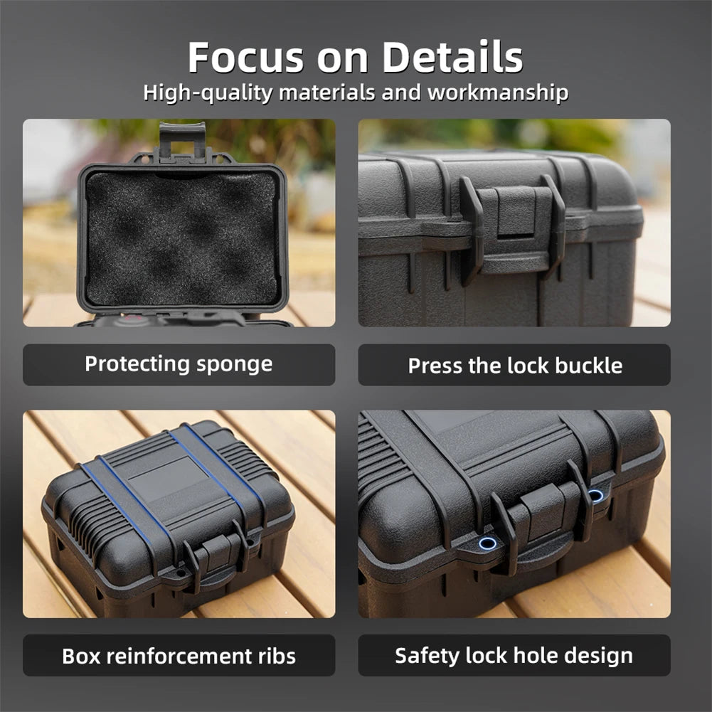 Hard Case Waterproof Box for DJI Action 5 Pro/Osmo Action 4/3 Accessories Portable Carrying Storage Protective Suitcase