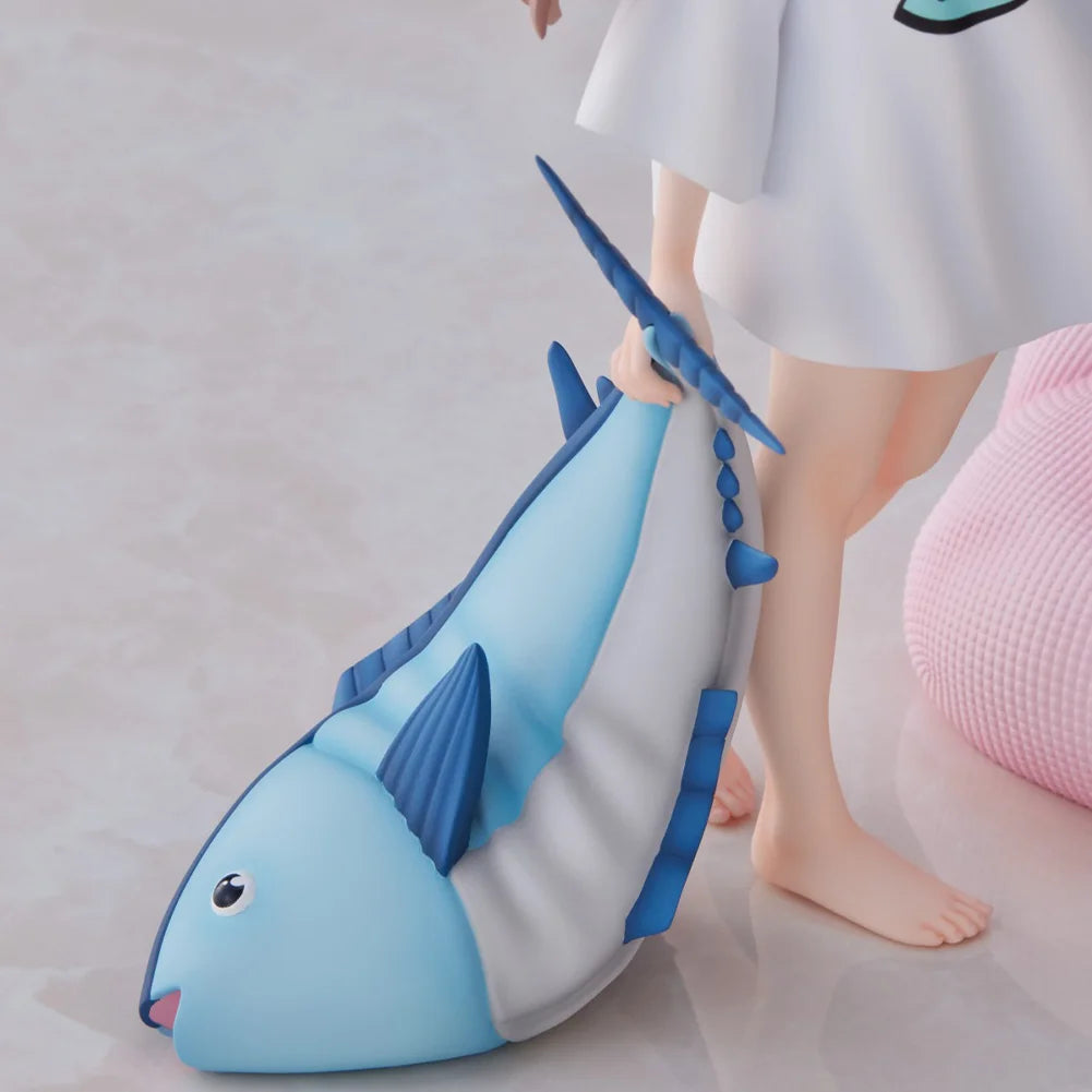 Anime Figure My Girl Kinako Figurine Standing Posture Dress Up a Cat Action Figure Cat Toy Model Collection Desk Ornament Gift