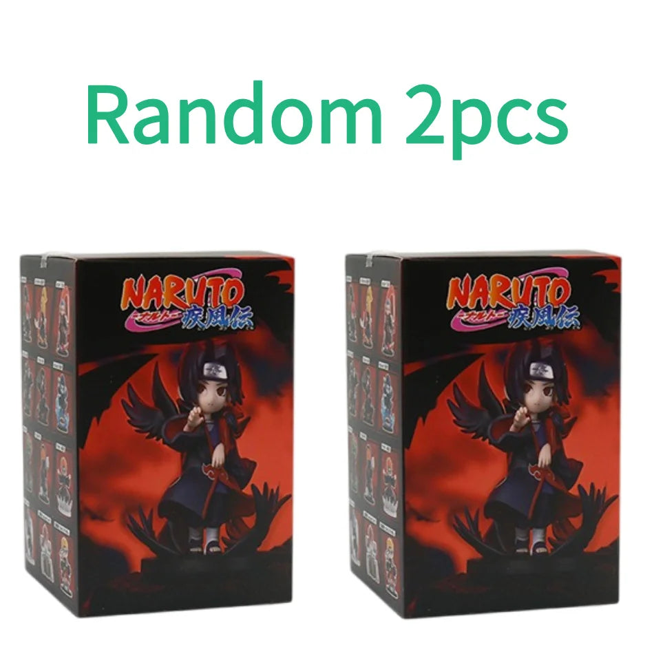 Hot Bandai Naruto Shippuden Akatsuki Series Anime Figure Peripheral, Naruto Trendy Doll, Creative Desktop Orname Surprise Gifts