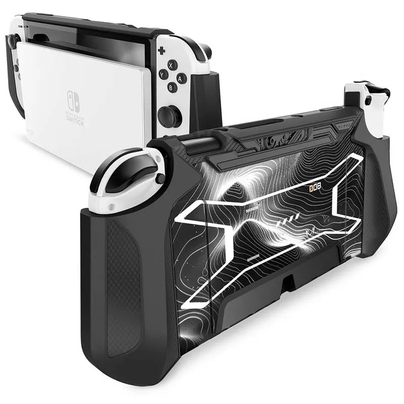 MUMBA Dockable Case For Nintendo Switch OLED 2021 Blade Series TPU Grip Protective Cover Compatible with Joy-Con Controller