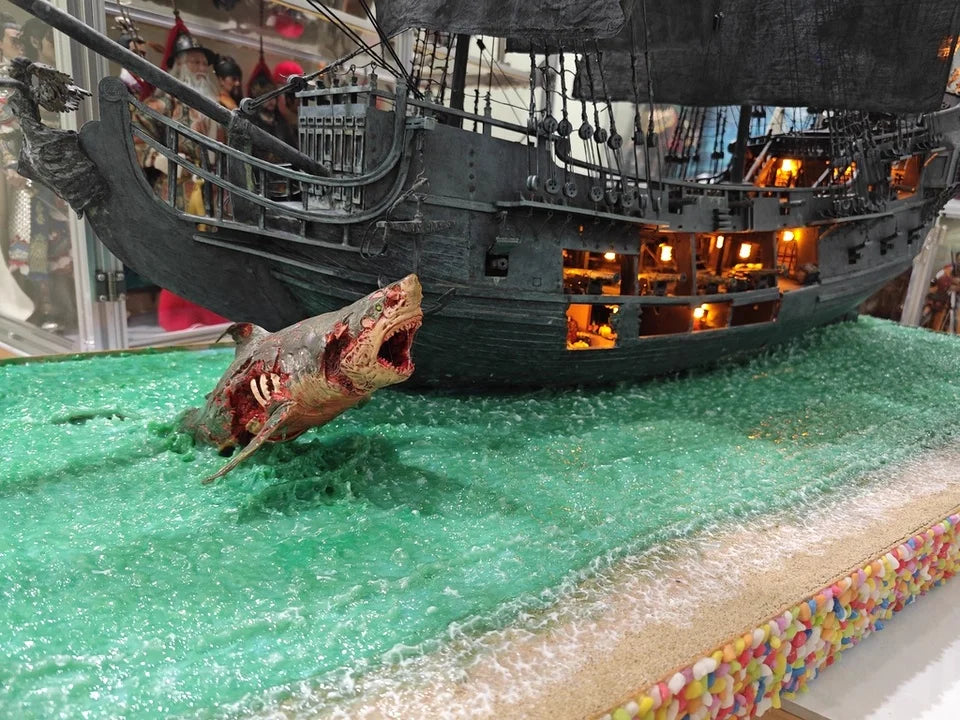 Bulk Cargo Zombie Shark Action Figure Authentic Biochemical Mutant Highly Detailed Collectible Desk Ornament For Horror Toy Fans