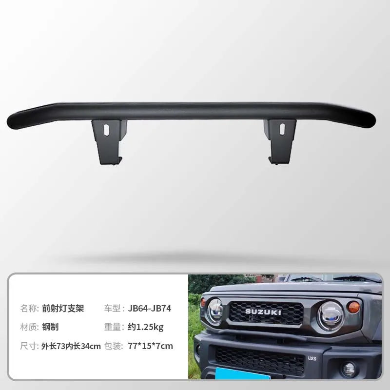 For Suzuki Jimny JB64 JB74 2019 2020 2021 2022 Front Bumper Grill Led Spot Light Lamp Bar Spotlight Bracket Car Accessories