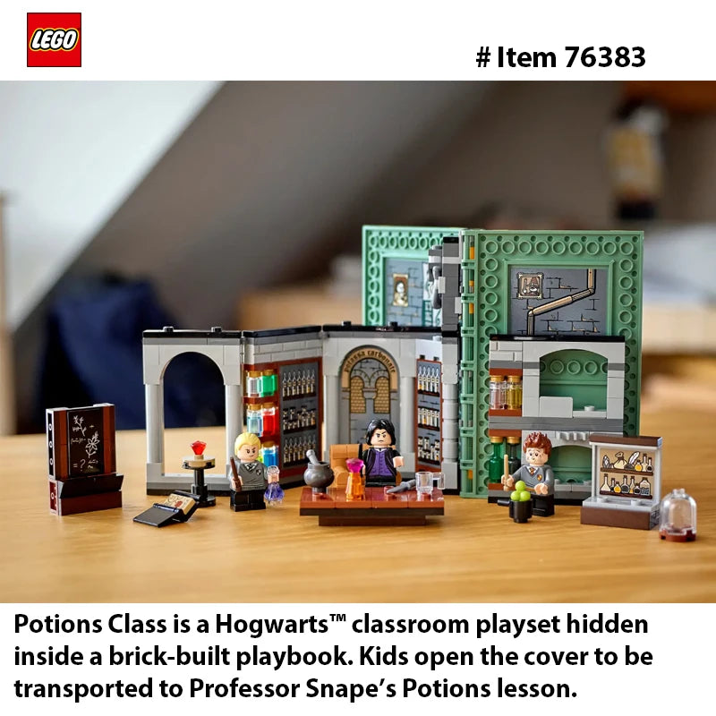 LEGO 76383 Harry Potter Hogwarts Moment: Potions Class Brick-Built Playset with Professor Snape’s Potions Class PortablePlayset