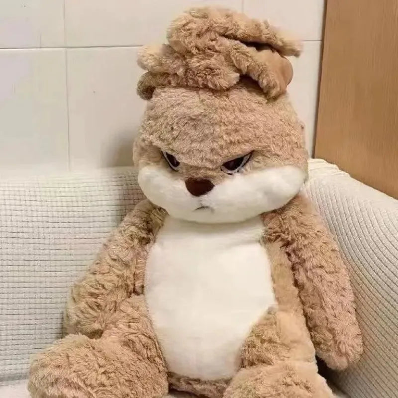 35cm Angry Rabbit Plush Toy Cute Long Eared Rabbit Stuffed Animals Soft Plush Children Gifts Doll Room Decor Birthday Gifts