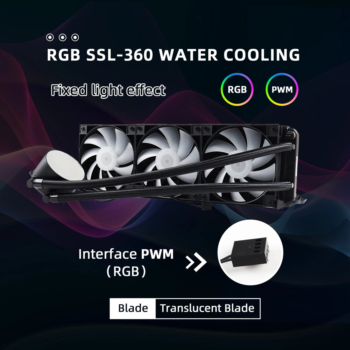 MANMU Water-cooled All In One CPU Liquid Cooling 360mm ARGB Water-Cooled Radiator for X99 Motherboard