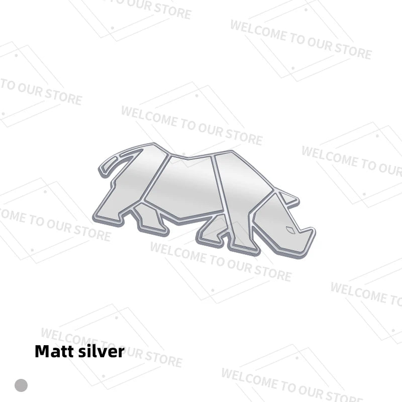 Rhino Edition Badge Auto Interior Metal Logo Emblem Car Steering Wheel Sticker For Suzuki Jimny JB74 JB43 JB23 JB31 JB64 Sierra