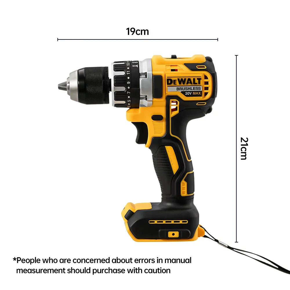 Dewalt DCD796 Wireless Brushless Impact Drill Power Tool 20V Battery Lightweight LED Light Electric Drilling Tool