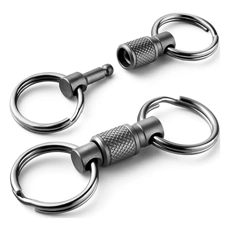 Quick Release Pull Apart Key Rings Detachable Retractable Key Chain for Men And Women Handy Accessory
