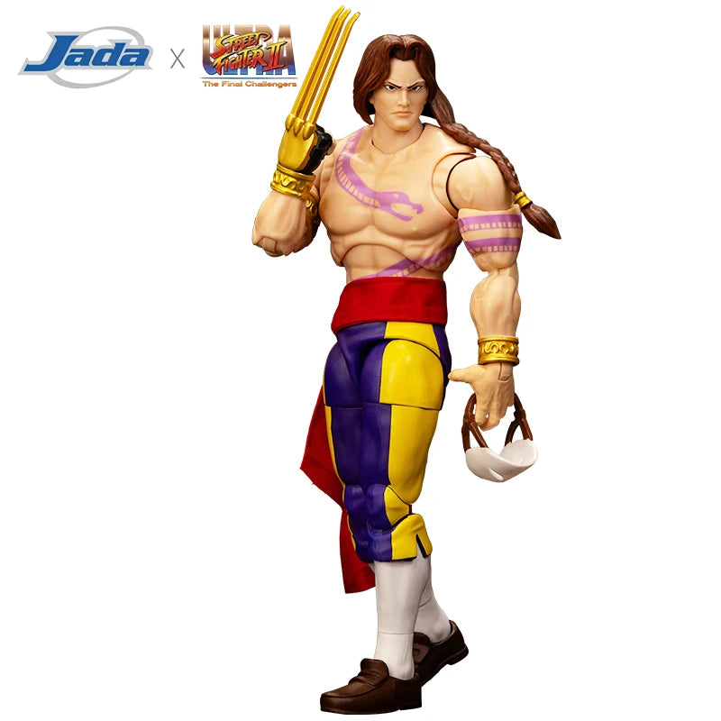 JADA Action Figure Street Fighter Collectible Figures: Akuma Balrog M.Bison Ken Guile Dhalsim ChunLi | Limited Edition ~15-17 CM