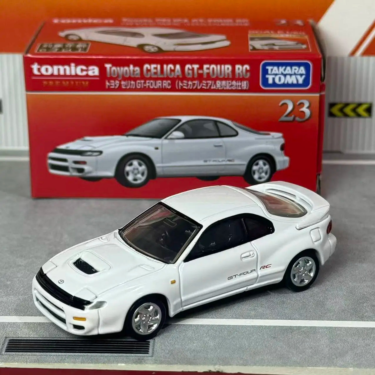 Original Takara Tomy Tomica Premium 23 Toyota Celica GT-FOUR RC Diecast Alloy Mini Car Model Collectible Toy Gift For Kids Boys