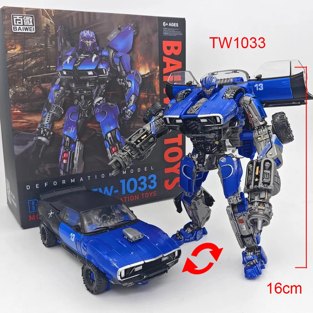 Deformation Robot BAIWEI Dropkick TW1033 Transformation Toys SS46 Action Figure Model Blue Warrior TW-1033