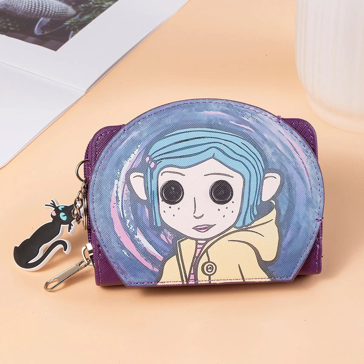 "Caroline" Sweet Cartoon Coin Purse, Cute Mini Wallet, Portable Card Holder, Daily Accessory for Girls